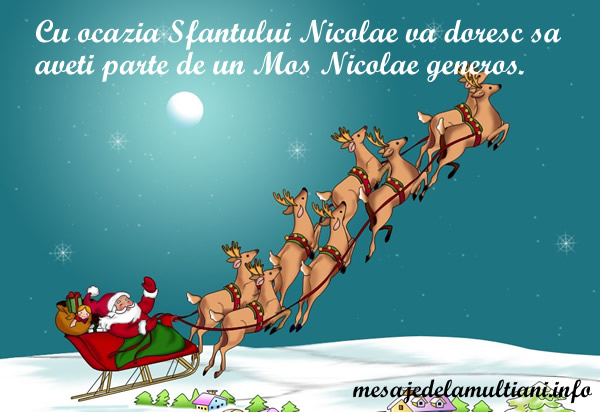 Felicitari de Mos Nicolae - Mos Nicolae sa iti aduca cele mai frumoase cadouri - mesajedelamultiani.info